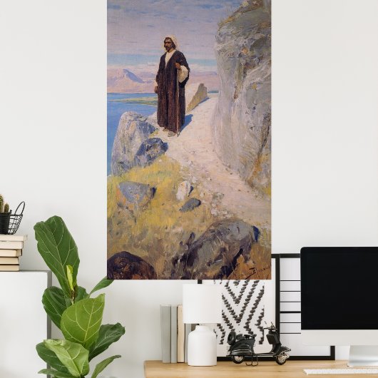 Afbeelding van Jezus die terugkeert naar Galilee Poster (Thuiskantoor)