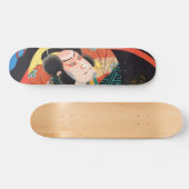 Afbeelding van kabuki acteur over de folderfan Uta Persoonlijk Skateboard (Horizontaal)
