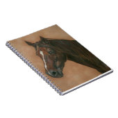 afbeelding van kastanjebruin  notitieboek (Rechterzijde)