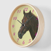 Afbeelding van kastanjeharing van bruin paard (Hoek)