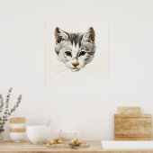  afbeelding van katten poster (Keuken)