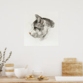  afbeelding van katten poster (Keuken)