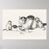 afbeelding van katten poster (Voorkant)