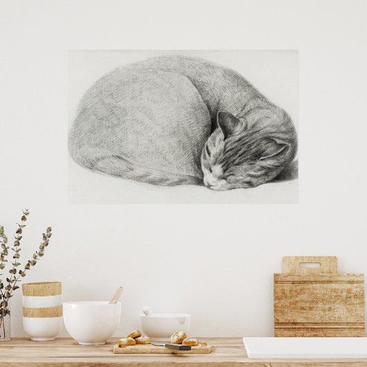  afbeelding van katten poster (Keuken)