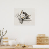  afbeelding van katten poster (Keuken)