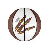 Afbeelding van Kebab of kabob-cartoon Basketbal (Verticaal)