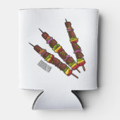 Afbeelding van Kebab of kabob-cartoon Blikjeskoeler (Voorkant)