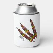 Afbeelding van Kebab of kabob-cartoon Blikjeskoeler (Blikje Achterkant)