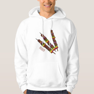 Afbeelding van Kebab of kabob-cartoon Hoodie