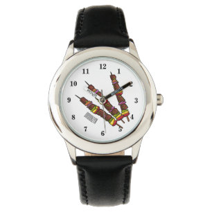 Afbeelding van Kebab of kabob-cartoon Horloge