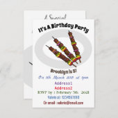 Afbeelding van Kebab of kabob-cartoon Kaart (Voorkant / Achterkant)