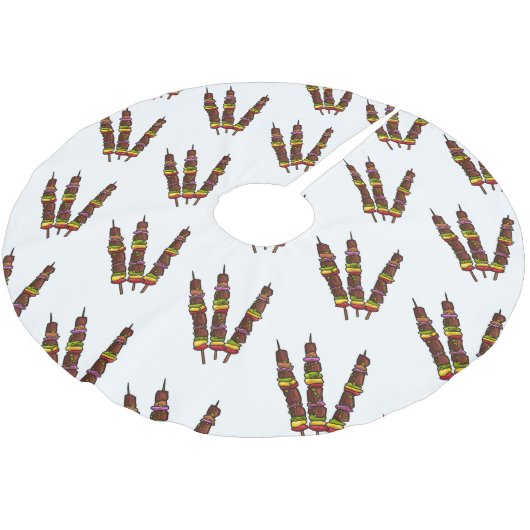 Afbeelding van Kebab of kabob-cartoon Kerstboom Rok (Gekanteld)