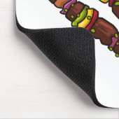 Afbeelding van Kebab of kabob-cartoon Muismat (Hoek)