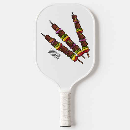 Afbeelding van Kebab of kabob-cartoon Pickleball Paddle (Voorkant)