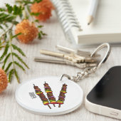 Afbeelding van Kebab of kabob-cartoon Sleutelhanger (Voorkant Rechts)