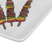 Afbeelding van Kebab of kabob-cartoon Snijplank (Hoek)