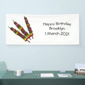 Afbeelding van Kebab of kabob-cartoon Spandoek (Beurs)