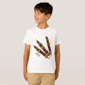 Afbeelding van Kebab of kabob-cartoon T-shirt (Voorkant volledig)