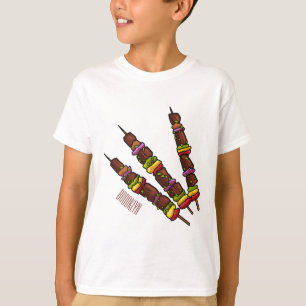 Afbeelding van Kebab of kabob-cartoon T-shirt