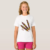 Afbeelding van Kebab of kabob-cartoon T-shirt (Voorkant volledig)