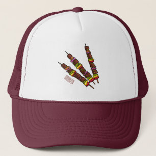 Afbeelding van Kebab of kabob-cartoon Trucker Pet