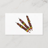 Afbeelding van Kebab of kabob-cartoon Visitekaartje (Achterkant)