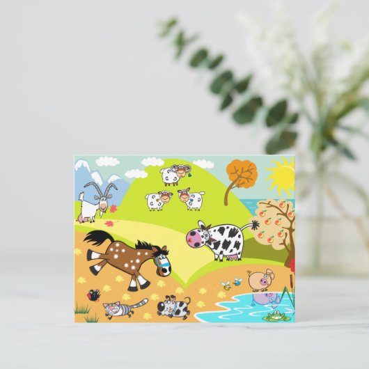 afbeelding van kinderen briefkaart (Staand voorkant)