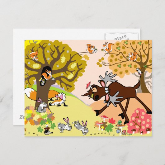 afbeelding van kinderen briefkaart (Voorkant / Achterkant)