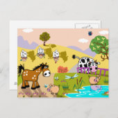 afbeelding van kinderen briefkaart (Voorkant / Achterkant)