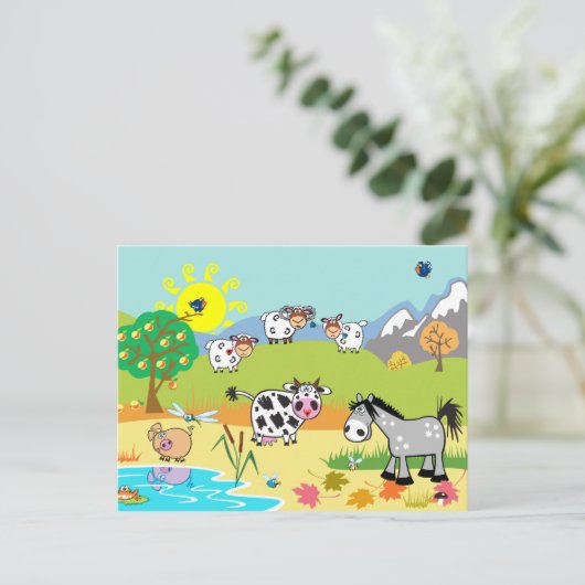 afbeelding van kinderen briefkaart (Staand voorkant)