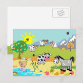 afbeelding van kinderen briefkaart (Voorkant / Achterkant)