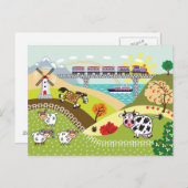 afbeelding van kinderen briefkaart (Voorkant / Achterkant)