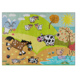 afbeelding van kinderen snijplank