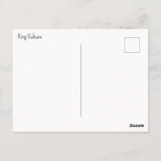 Afbeelding van King Vulture Briefkaart (Achterkant)