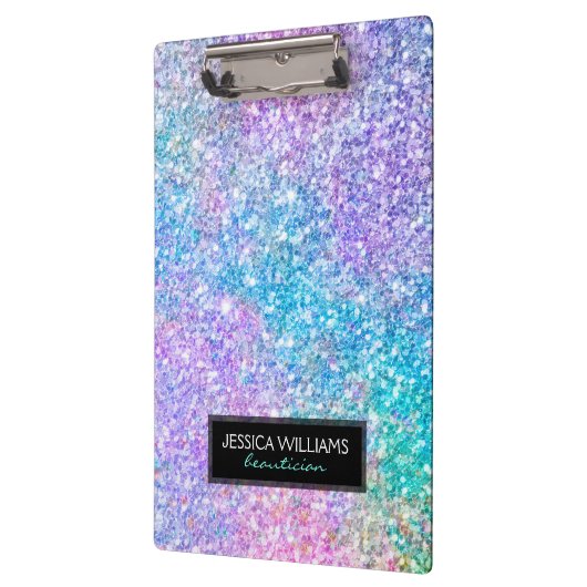 Afbeelding van kleurrijk glitter klembord (Links)