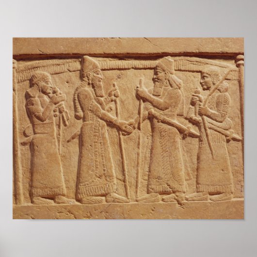 Afbeelding van koning Shalmaneser III Poster (Voorkant)