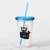 Afbeelding van koolijzerhoudende cartoon acryl drinkbeker (Achterkant)