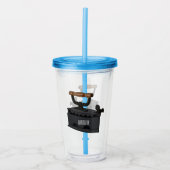 Afbeelding van koolijzerhoudende cartoon acryl drinkbeker (Voorkant)