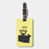 Afbeelding van koolijzerhoudende cartoon bagagelabel (Voorkant verticaal)