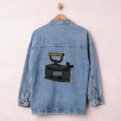 Afbeelding van koolijzerhoudende cartoon denim jacket (Hangar)