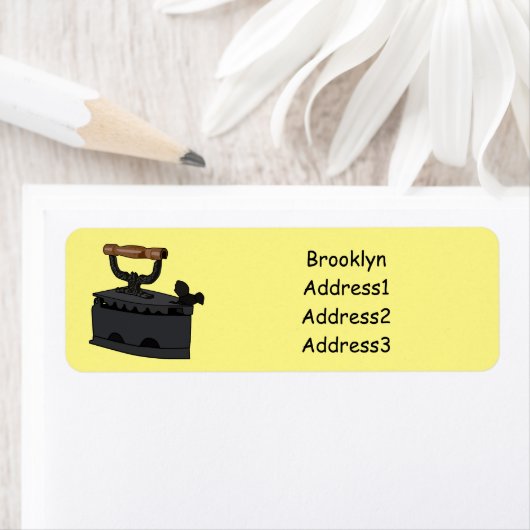 Afbeelding van koolijzerhoudende cartoon etiket (Insitu)