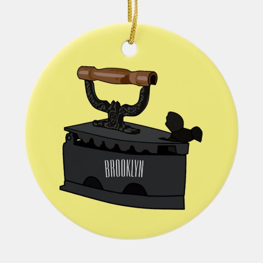 Afbeelding van koolijzerhoudende cartoon keramisch ornament (Voorkant)