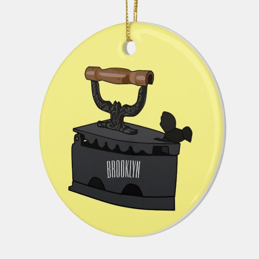 Afbeelding van koolijzerhoudende cartoon keramisch ornament (Links)