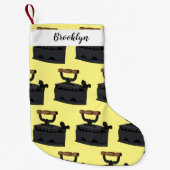 Afbeelding van koolijzerhoudende cartoon kleine kerstsok (Voorkant)