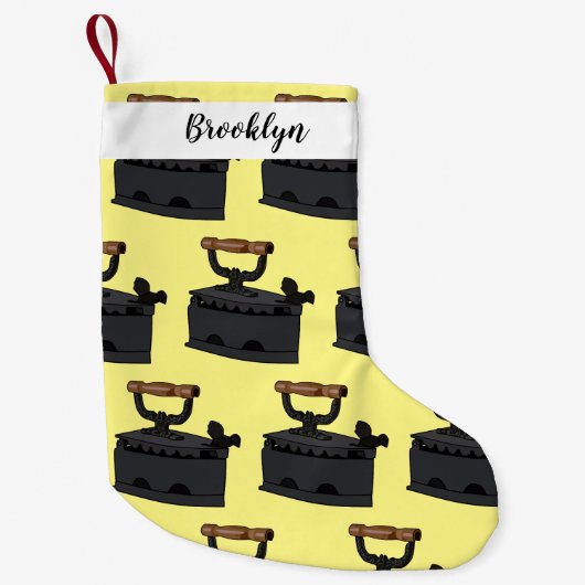 Afbeelding van koolijzerhoudende cartoon kleine kerstsok (Voorkant)