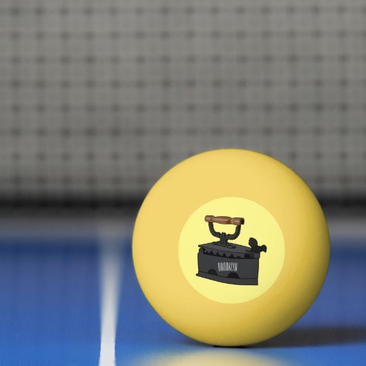 Afbeelding van koolijzerhoudende cartoon pingpongbal (Net)