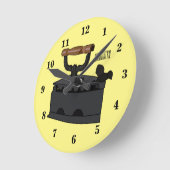 Afbeelding van koolijzerhoudende cartoon ronde klok (Hoek)