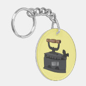 Afbeelding van koolijzerhoudende cartoon sleutelhanger (Voorkant Links)