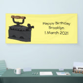 Afbeelding van koolijzerhoudende cartoon spandoek (Beurs)