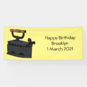 Afbeelding van koolijzerhoudende cartoon spandoek (Horizontaal)